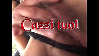 Real Italian amateur threesome with redhead teen sucking cock and cum in mouth