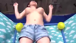 Yoshikawa Aimi Trampoline Punishment Game Creampie: Big Tits, Creampie  Cowgirl Porn