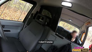 Horny Female Driver Fucked In The Ass - POV cock sucking by busty brunette Lady Gang and anal sex
