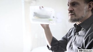 UNSPOILED TABOO Bratty Platinum-blonde Daughter Creampied By Sick Step Father - Kenzie Reeves