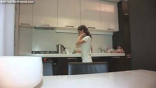 Russian cuckold sex with teen Foxy Di