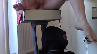 Feet licking for breakfast