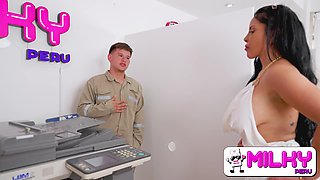 Milf secretary is a walking pussy around the office for starving dicks