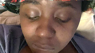 This Female Rapper HAD To Bust A Nut (Solo Ebony Female) Stripping , Talking Dirty , Fingering , Moans With Cum & Juices