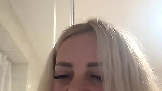 I'm a Dirty Little Blonde! I Play with My Pussy in the Bedroom and Moan Quietly so No One Can Hear How Much I Enjoy Myself!