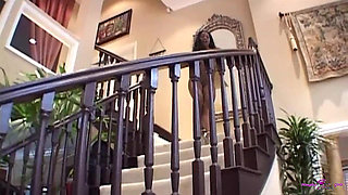 A Black Girl Takes Two Guys One After Another and Both Give Her a Creampie