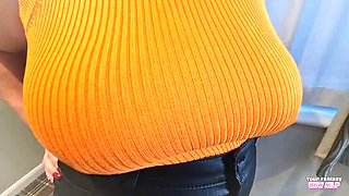 My Big Natural Tits Spill Out – Homemade Amateur Mature BBW Aunt