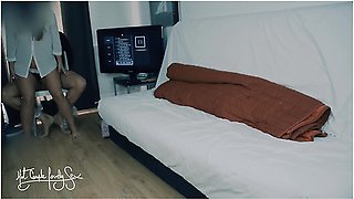 Fantasy: Cuckold Wife Shared. Tied Bf Tricked. He Came In Me. Mmf Threesome