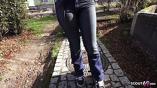 GERMAN SCOUT - Skinny Redhead Teen Scarlett Spark get eye Rolling Orgasm at Casting Sex