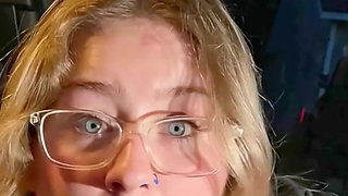 I Stripped Outside in My Car Showing My Huge Tits Rubbing Myself on My First Time Ever Movie