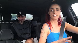 Passenger masturbates behind the app driver!