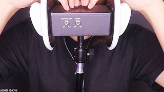ASMR Snow Hand Movements  Ear Licking: Babe, Asian  Bongacams Porn