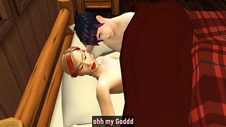 Blonde Step Mom Fucks Teen Step Son in Hotel After Sharing Bed