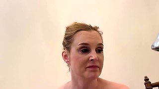 Big titty amateur milf fingering and toying