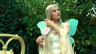 Cosplay with petite Russian teen beauty