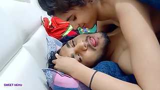 Seductive Indian beauty enjoys passionate sex with her ex-lover, indulging in pussy licking and intense kisses