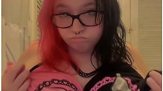 Goddess Squishy Titty Drop Compilation Busty Goth Emo Girl