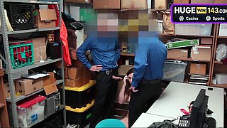 Male with a giant dick standing in storage room