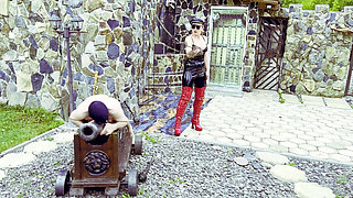 Making his back red hot and purple 487