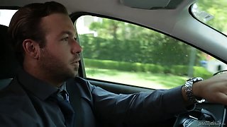 Cheating MILF Brandy Love Sneaks Away To Make Secret Lover Cum In Front Of Her Husband!