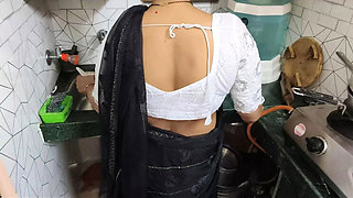 Hot Indian Stepsister Fucks Me in the Kitchen After Dad Leaves - Sagita Sharm