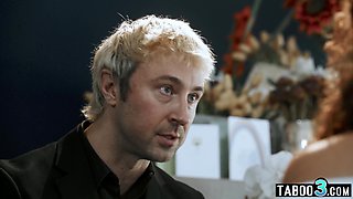 Latina MILF Liv Revamped gets fucked in the ass during her boss funeral