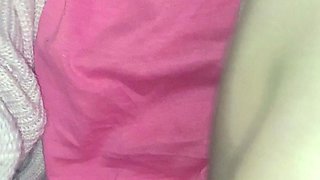 Amateur striptease and Solo masturbation