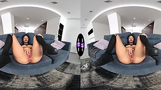 Hot solo masturbation with sneakers and socks, a steamy virtual reality scene featuring Breiny Zoe.