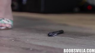Natasha Nice Teaches a Hot Lesson - Petite Teen Blowjob & Doggystyle POV