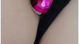 A Teacher With A Plug In Her Ass Cuming, Spasming Pussy