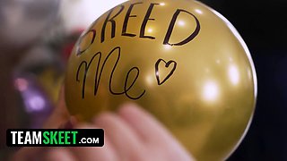 Line up and get your seed prepped! a breeding fest is not over until her cunt is dripping