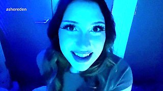 Blonde Temptress in Pantyhose Traps You with Desire