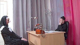 Naughty nun punished - Telsev