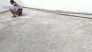 Desi Bhabhi Komal Gets Fucked Hard From Behind By Brother-in-Law on Terrace - Tight Pussy Doggystyle Action