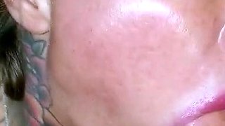 Mature brunette amateur giving a great POV blowjob