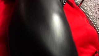 Busty curly brunette with big boobs fucks on couch