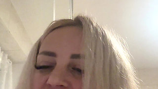 I'm a Dirty Little Blonde! I Play with My Pussy in the Bedroom and Moan Quietly so No One Can Hear How Much I Enjoy Myself!