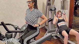 Lesbians Get Hot In The Gym And Go To The Bathroom To Fuck 8 Min - Myss Alessandra And Sheila Ortega