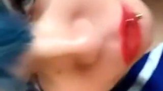 4th of July college girl ahegao blowjob