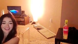 Stacked brunette goes solo toys and masturbation