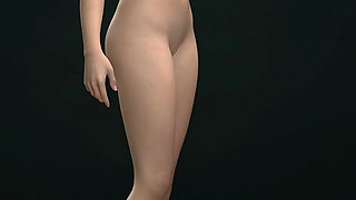 Tight Bald Pussy Eve Showcases Her Beautiful Female Form to Jerk off to