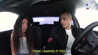 Heat up the YouTube demonstrate with a audition couch interview of a bare damsel and pornstar, in a super-steamy car with immense ass, for the