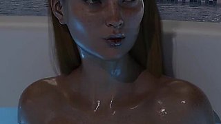 My Stepbrother 's Wife #51 - John 's cock slapped Jennifer 's face.mp4