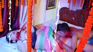 Desi JamaiRaja Hardcore Sex with Avishek Kanti Roy - Big Ass Bhabhi Face Fuck & Doggy Style in Bathroom