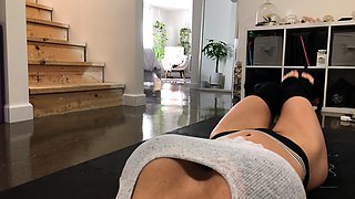 Big boobs camgirl rides her toy on webcam