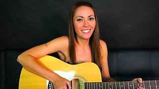 Brunette amateur teen fucks in public POV