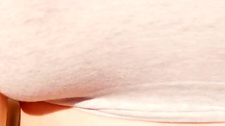 Wifey Lets Her Big Boobs Out in This Tight Sports Bra