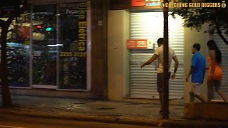 Brazilian Girlfriend Surrenders to DP Threesome Heat