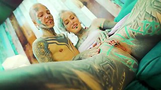 Inked Trans Lady All girl Have fun Muff Munching and Fucktoy