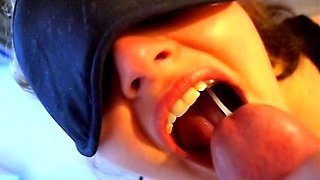Amateur Mouthful of Cum